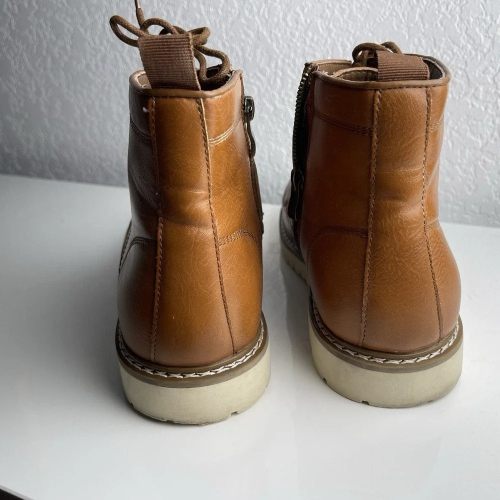 Steve Madden PBroome‎ Chukka Zip Ankle Boots Size 10 1/2 M Men's Brown